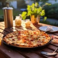 Bistro Elegance: Savory Delight with Round Tarte FlambÃ©e Perfection