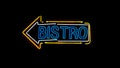 Bistro neon sign.