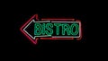 Bistro neon sign. Royalty Free Stock Photo