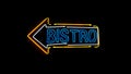 Bistro neon sign. Royalty Free Stock Photo