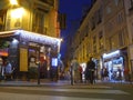 A Bistrot in Paris - A typical Parisian restaurant at night