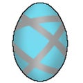 8 bit drawn colorfully designed easter egg
