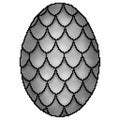 8 bit drawn colorfully designed scaled dragon egg