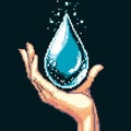 Bit Droplets Creating pixel art representations of water droplet