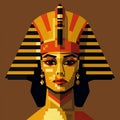 8-bit Felucca Pharaoh: Female Twist On Head And Shoulders