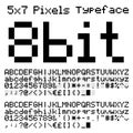 8 bit font Royalty Free Stock Photo