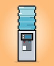 8 bit Pixel dispenser. water drink machine hot and cool water