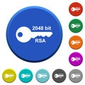 2048 bit rsa encryption beveled buttons
