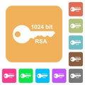 1024 bit rsa encryption rounded square flat icons