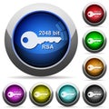 2048 bit rsa encryption round glossy buttons