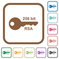 256 bit rsa encryption simple icons