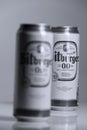 Bitburger beers, isolated, white background Royalty Free Stock Photo