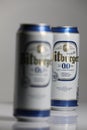 Bitburger beers, isolated, white background Royalty Free Stock Photo