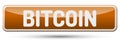BITCOIN - Abstract beautiful button with text.