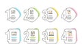 Bitcoin, Approved checklist and Web traffic icons set. Settings blueprint sign. Vector