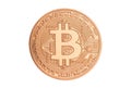 Bitcoin - bit coin BTC the new crypto currency Royalty Free Stock Photo