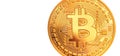 Bitcoin - bit coin BTC the new crypto currency Royalty Free Stock Photo