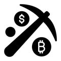 Bitcoin, bitcoin network, bitcoin mining, cryptocurrency fully editable vector icons