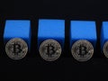 Bitcoin block chain Royalty Free Stock Photo