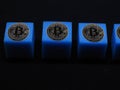 Bitcoin block chain Royalty Free Stock Photo