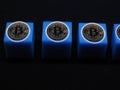 Bitcoin block chain Royalty Free Stock Photo