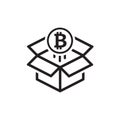 Bitcoin Block Reward Icon.