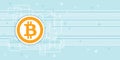 Bitcoin blockchain background. Cryptocurrency Royalty Free Stock Photo