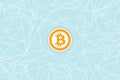 Bitcoin blockchain background. Cryptocurrency Royalty Free Stock Photo