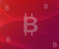 Bitcoin Blockchain Crypto Currency Abstract Background Gradient Royalty Free Stock Photo
