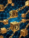 Bitcoin Blockchain Dynamics AI Generative Royalty Free Stock Photo