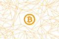 Bitcoin blockchain background. Cryptocurrency