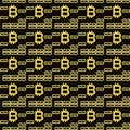 Bitcoin blockchain seamless pattern