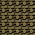 Bitcoin blockchain seamless pattern