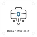 Bitcoin Briefcase Icon.