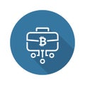 Bitcoin Briefcase Icon.