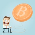 Bitcoin bubble clipart