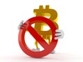 Bitcoin character with forbidden symbol