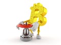 Bitcoin character with valve