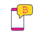 Bitcoin chat color icon