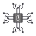 Bitcoin chip circuit symbol technology