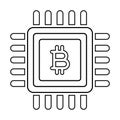 Bitcoin Chip Icon