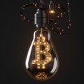 Bitcoin is connected to a system for measuring spent energy -2, AI generated