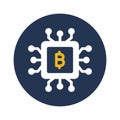 Bitcoin cpu, cpu mining, fpga mining, cpu fully editable vector icons