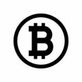 Bitcoin crypto currency. Bitcoin sign icon for internet money.