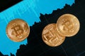 Bitcoin Cryptocurrency Closeup Royalty Free Stock Photo