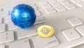 Bitcoin cryptocurrency concept