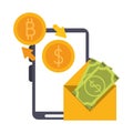 Bitcoin cryptocurrency money symbols
