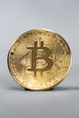 bitcoin cryptocurrency,Stock Market Concept. macro shot, gold virtual money, Technology, business, trading stock market concept