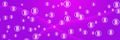 Bitcoin Cryptocurrency Website Header on Pink Purple Gradient Royalty Free Stock Photo