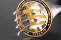 Bitcoin metal coin and fork